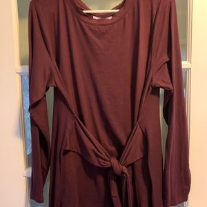 Burgundy Maternity top